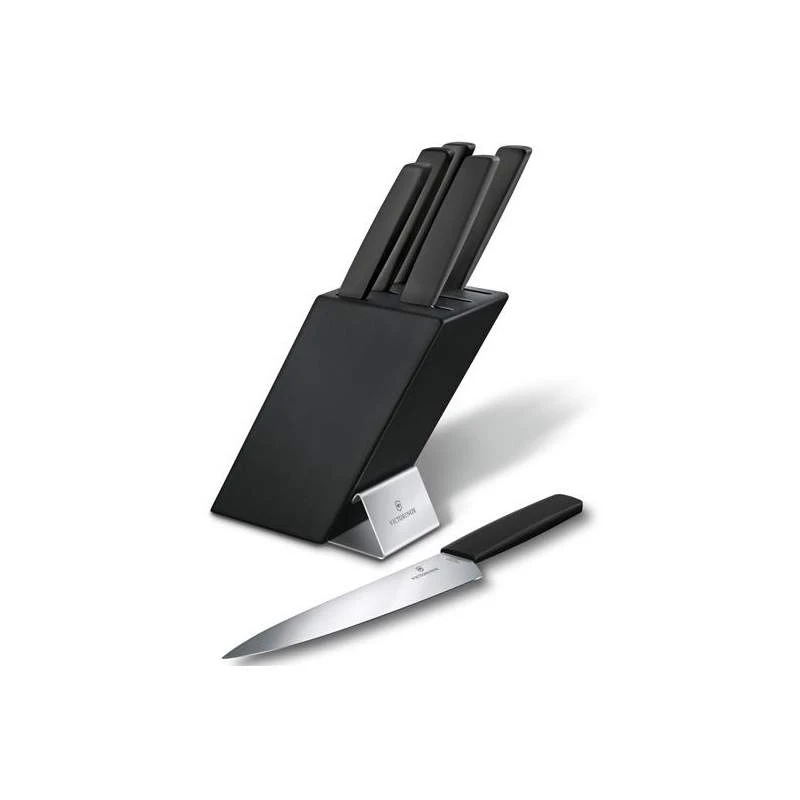 Bloc de cuisine Victorinox Swiss Modern noir 6 pièces Bloc De Cuisine Victorinox Swiss Modern Noir 6 Pièces -Couteaux Multifonctionnels Magasin bloc de cuisine victorinox swiss modern noir 6 pieces