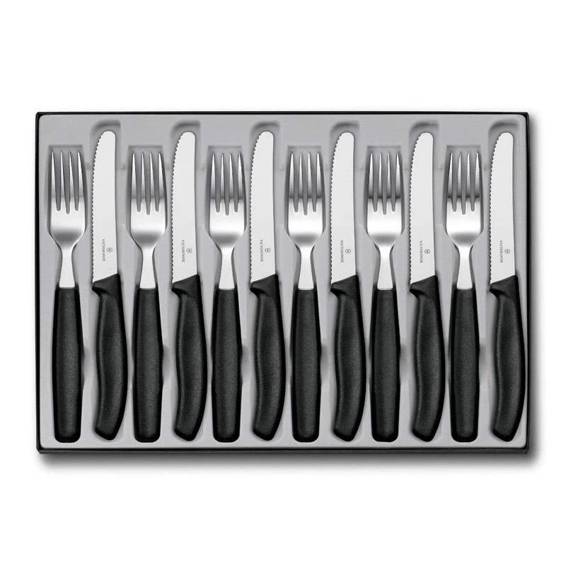 Coffret ménagère Victorinox 6 couteaux de table + 6 fourchettes Coffret Ménagère Victorinox 6 Couteaux De Table + 6 Fourchettes -Couteaux Multifonctionnels Magasin coffret menagere victorinox 6 couteaux de table 6 fourchettes
