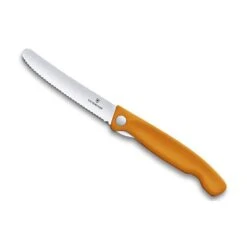 Couteau Office Pliant Victorinox SwissClassic Orange Lame Ă Dents