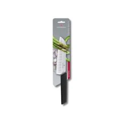 Couteau Santoku Victorinox Swiss Modern Noir Lame Alvéolée 17cm -Couteaux Multifonctionnels Magasin couteau santoku victorinox swiss modern noir lame alveolee 17cm 2