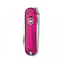 Couteau Suisse CLASSIC Rose Translucide -Couteaux Multifonctionnels Magasin couteau suisse classic rose translucide 2