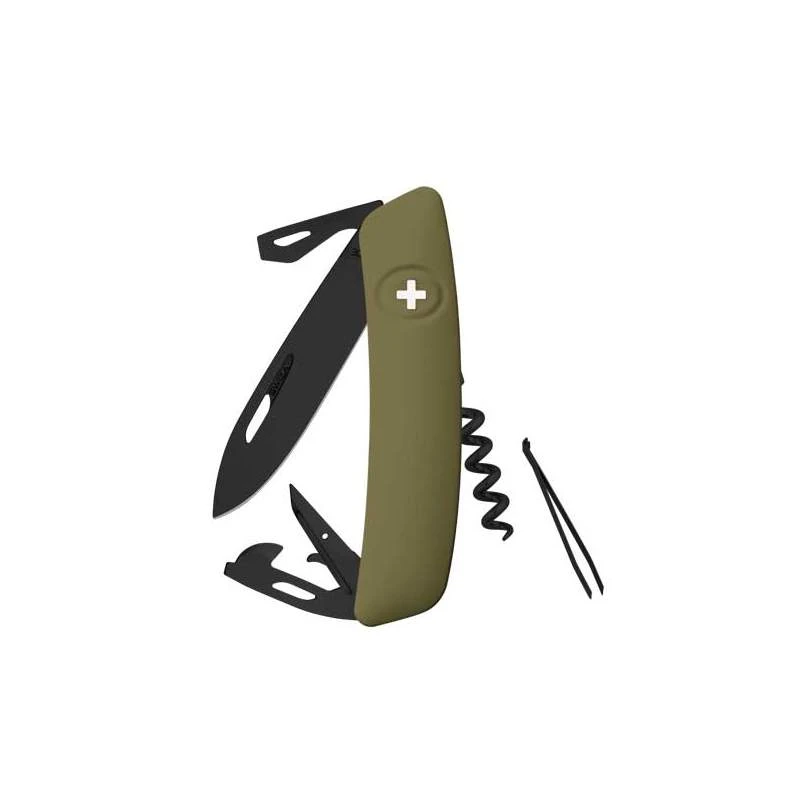 Couteau suisse Swiza D03 ALLBLACK olive Couteau Suisse Swiza D03 ALLBLACK Olive -Couteaux Multifonctionnels Magasin couteau suisse swiza d03 allblack olive