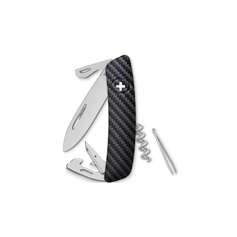 Couteau suisse Swiza D03 impression carbone Couteau Suisse Swiza D03 Impression Carbone -Couteaux Multifonctionnels Magasin couteau suisse swiza d03 impression carbone