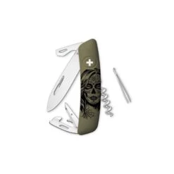 Couteau Suisse Swiza D03 Olive Girls Skull