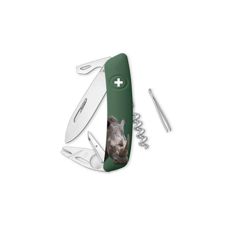 Couteau suisse Swiza Tick Tool TT03 vert sauvage Rhinocéros Couteau Suisse Swiza Tick Tool TT03 Vert Sauvage Rhinocéros -Couteaux Multifonctionnels Magasin couteau suisse swiza tick tool tt03 vert sauvage rhinoceros