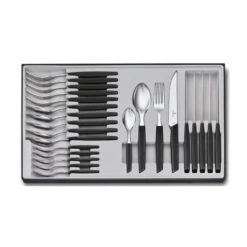 Ménagère 24 Pièces Victorinox Swiss Modern Steak Noir